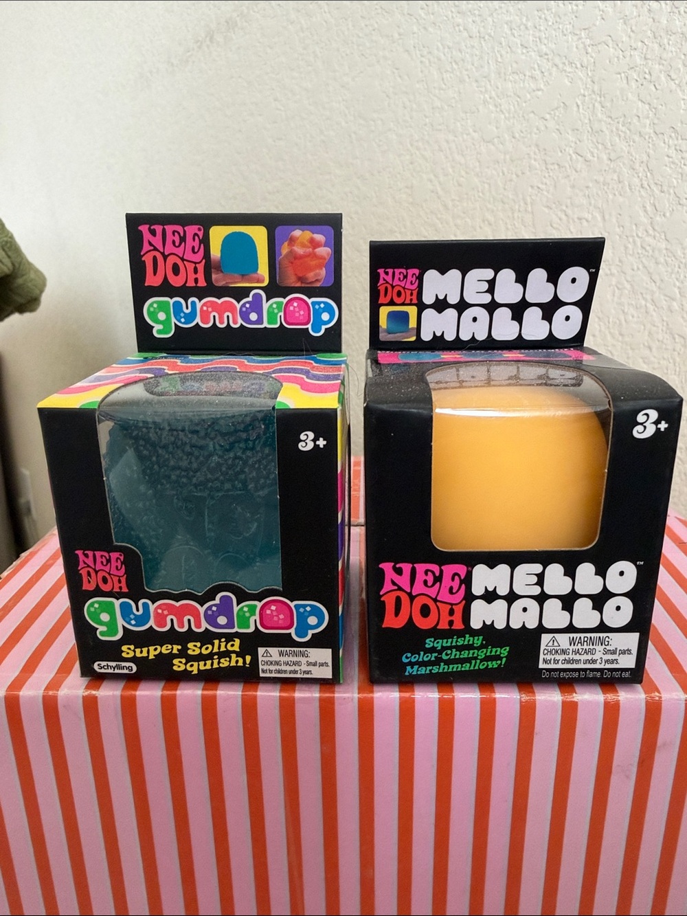 💙🩷NEEDOH GUMDROP SQUISH (Teal) & MELLO MALLO MARSHMALLOW!!⭐️⭐️(Yellow) BUNDLE
